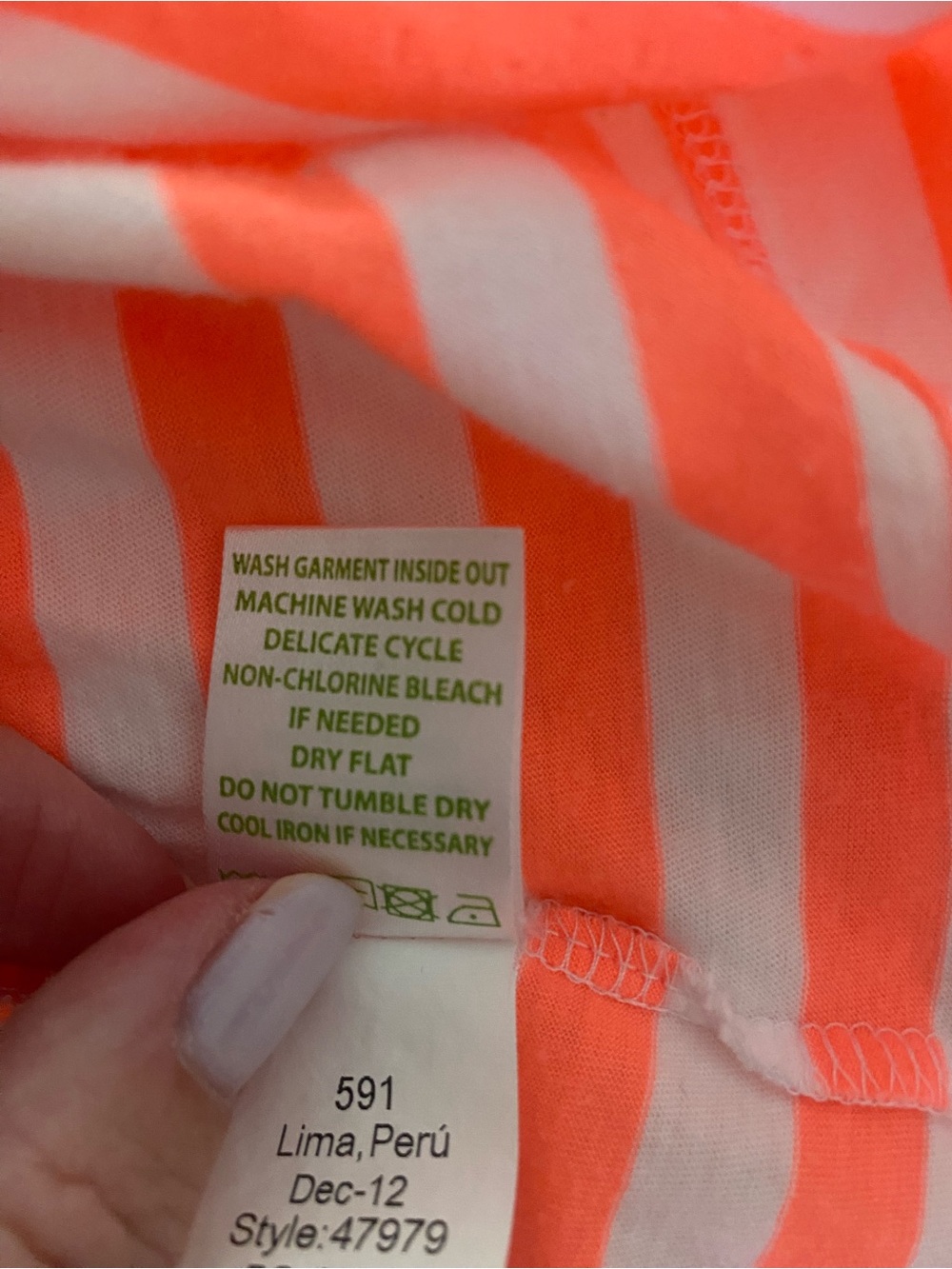 Lilly Pulitzer Orange & White Striped Kaley Dress XL - Picture 8 of 9